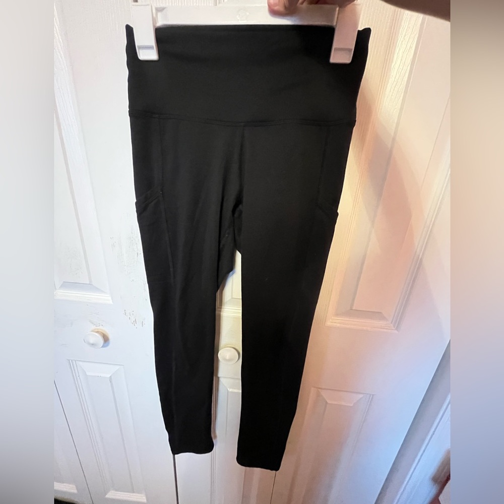 Aerie Black Leggings with Pockets on Sides